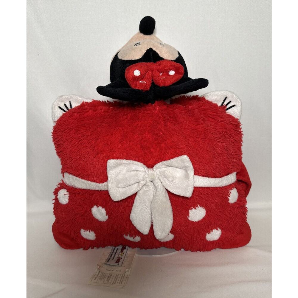 DISNEY Plush Red Minnie Mouse Pillow Pet 14” Stuffed Animal Toy 2018
